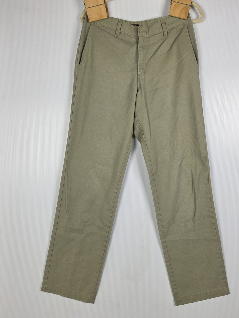 Dickies Men's Olive Green Straight-Leg Chinos